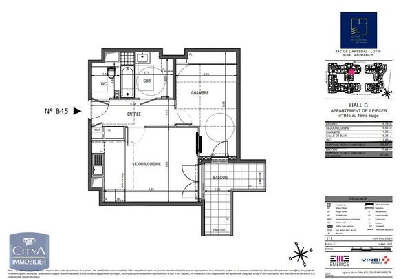 Location Appartement 2 pièces 50m² RUEIL MALMAISON 92500 - Photo 1
