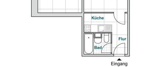 Sanierte 2 Raumwohnung mit Balkon! (WBS) - Foto 1