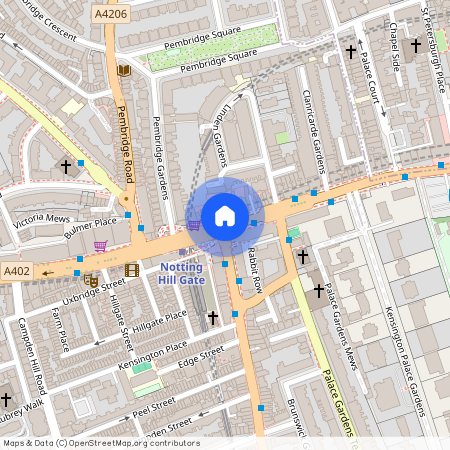 Kensington Church Street, Notting Hill Gate, London, W8