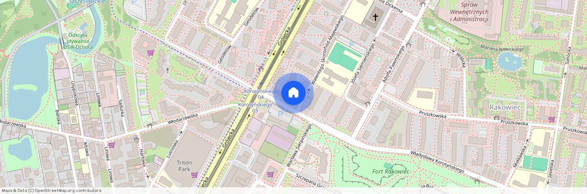 ul. Walentego Skorochód-Majewskiego, Rakowiec, Ochota, Warszawa, mazowieckie