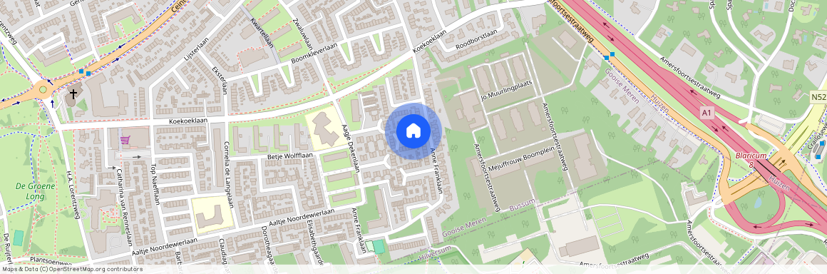 Ooster Eng-Zuid, 1403 HR, Anne Franklaan, Bussum