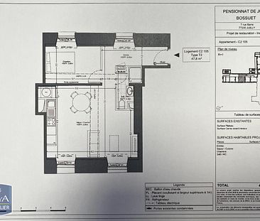 Location appartement 2 pièces de 47.8m² - Photo 2