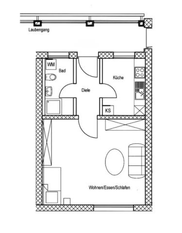 Modernes Apartment mit FBH und EBK (Ablöse) - Foto 4