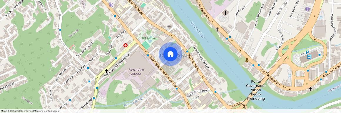 Rua Pernambuco, 100, Blumenau, Blumenau - SC, 89030-050, Brazil