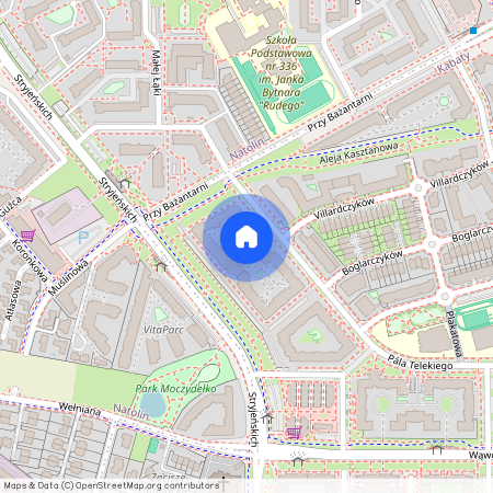 ul. Stryjeńskich, Kabaty, Ursynów, Warszawa, mazowieckie