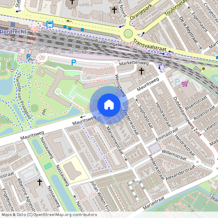 Anna Paulownastraat en omgeving, 3314 JH, Mauritsweg, Dordrecht