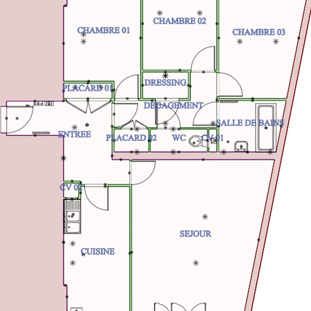 À louer Appartement T4 87.20 m - Photo 4