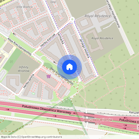 mazowieckie, Warszawa, Wilanów, aleja, Rzeczypospolitej