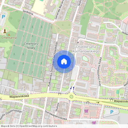 ul. Skalista, Psie Górki, Kielce, świętokrzyskie