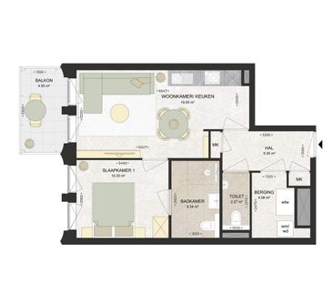 Appartement Kennedylaan, Haarlem (Romolenpolder-oost) - À louer - Photo 1