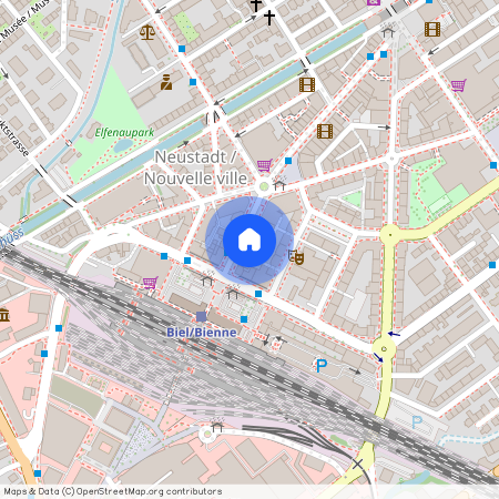 2502, Biel (BE), Rue De La Gare / Bahnhofstrasse, 6