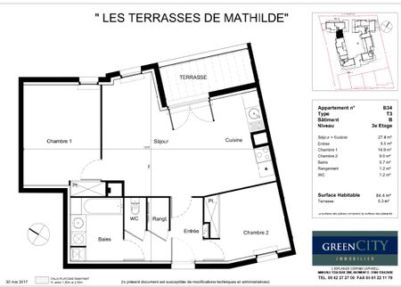 Location Appartement 3 pièces 64m² TOURNEFEUILLE 31170 - Photo 3