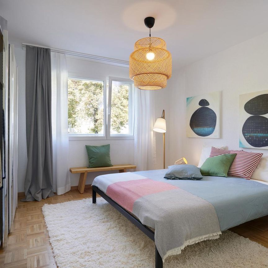 Bel appartement traversant partiellement rénové de 3.5 pièces situé au 1er étage - Photo 1