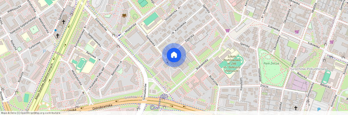 ul. Zgierska, Grochów, Praga-Południe, Warszawa, mazowieckie