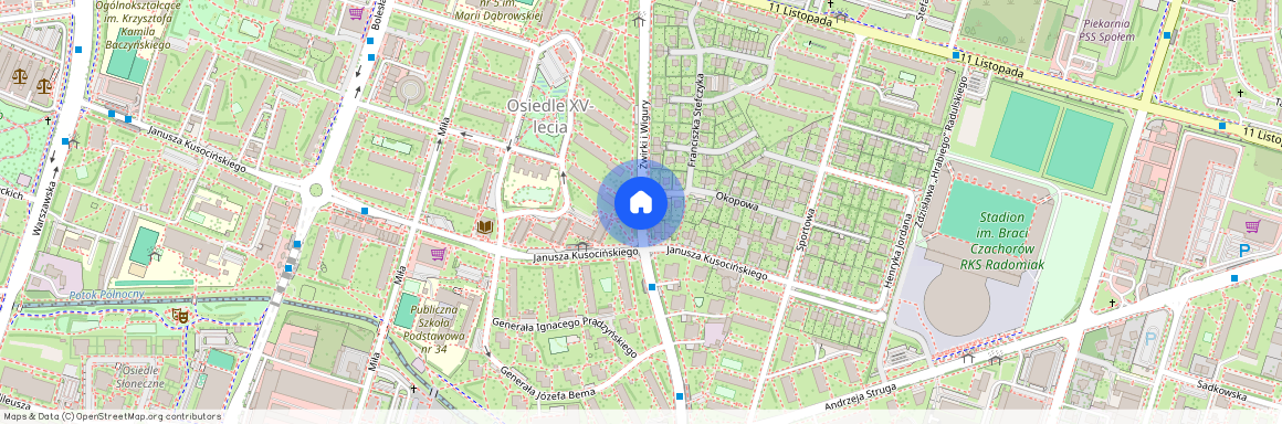 ul. Żwirki i Wigury, Osiedle XV-lecia, Radom, mazowieckie