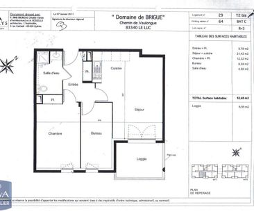 Location Appartement 3 pièces 52m² LE LUC 83340 - Photo 2