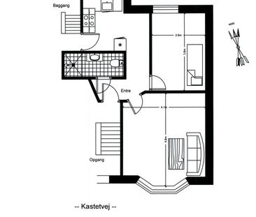 Lys lejlighed med to værelser i Aalborg Vestby - Foto 4