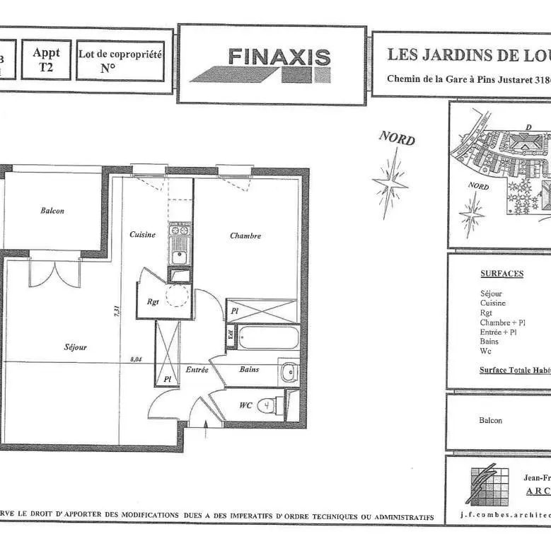 Appartement à louer 2 pièces 47.28m² - Photo 2