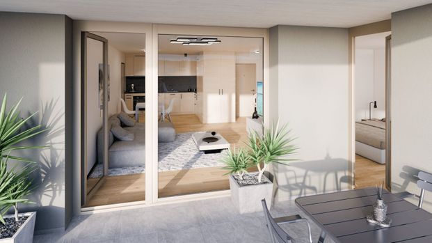 2.5 Zimmer, 54 m², 3. Stock - Photo 1