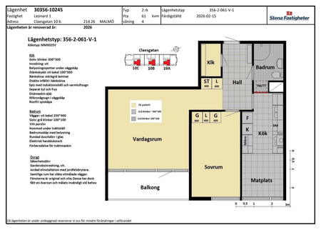 Claesgatan 10B, Möllevången - Foto 5