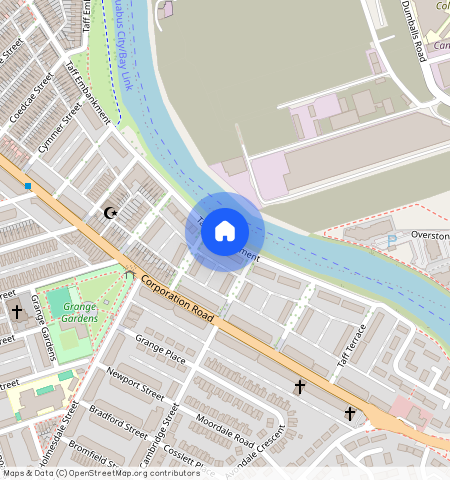 Taff Embankment, Cardiff, Grangetown