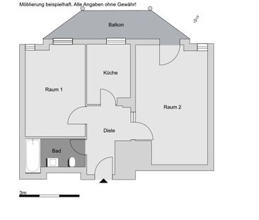 2-Zimmer-Wohnung in Bonn Hardtberg - Foto 3