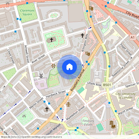 Rosebery Avenue, Clerkenwell, London, EC1R