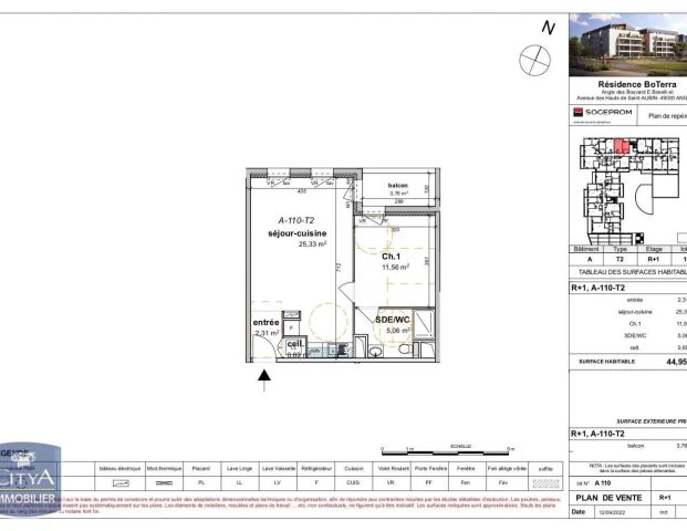 Appartement à louer 2 pièces 44.95m² - Photo 1