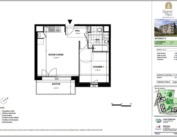location Appartement T2 DE 41.75m² À ST ANDRE LEZ LILLE - Photo 1