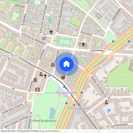 ul. Henryka Sienkiewicza, Nowa Wieś, Krowodrza, Kraków, małopolskie