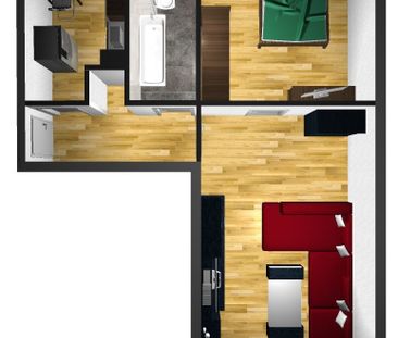 2-Zimmer-Wohnung im Zentrum - Photo 1