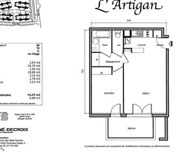 location Appartement T2 DE 44.2m² À ARTIGUES PRES BORDEAUX - Photo 1