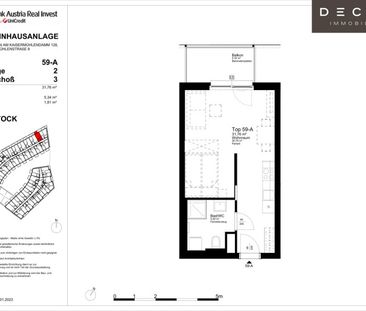 AB MAI | 1-ZIMMER | BALKON | AN DER ALTEN DONAU | DONAUSTADTBRÜCKE ... - Photo 4