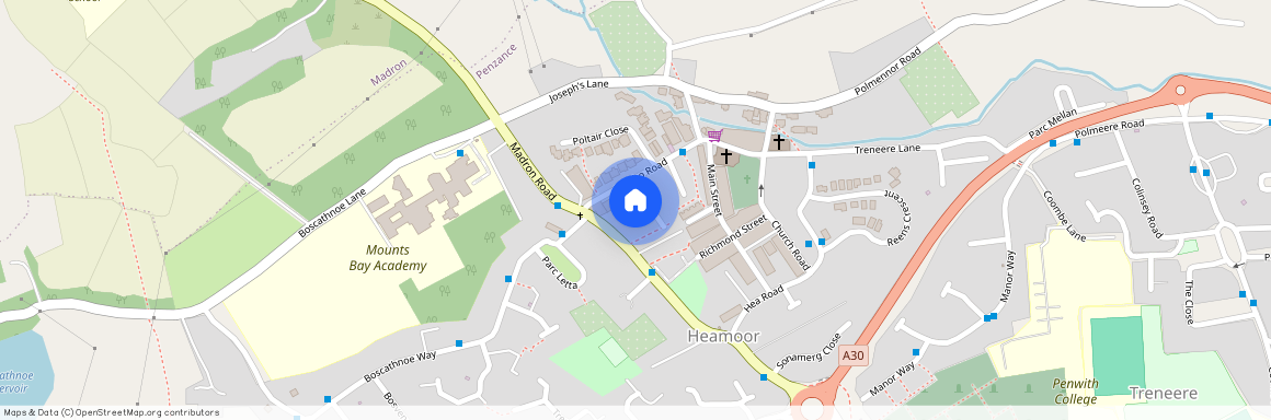 Wesley Street, Penzance, Cornwall, TR18