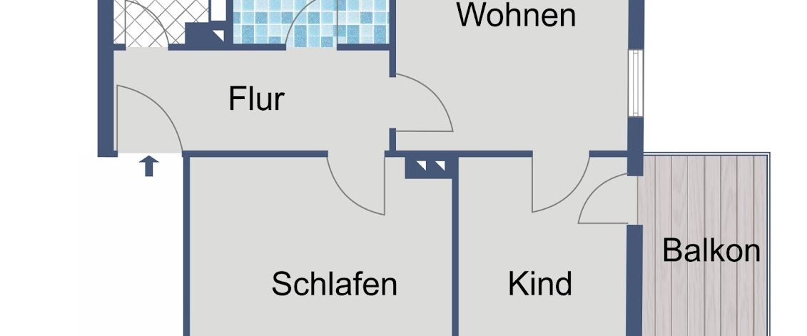 Gemütliche Dachgeschosswohnung mit Balkon - Foto 1