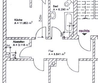 ** 2- Zimmer-Wohnung mit Balkon in Zentrumsnähe ** - Foto 2