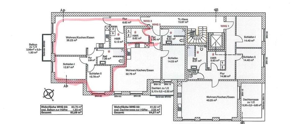 NEUBAU !! Schöne 3 -Zimmer OG-Wohnung Nr. 3 mit Aufzug und Garage im Zentrum von Dinklage - Foto 1