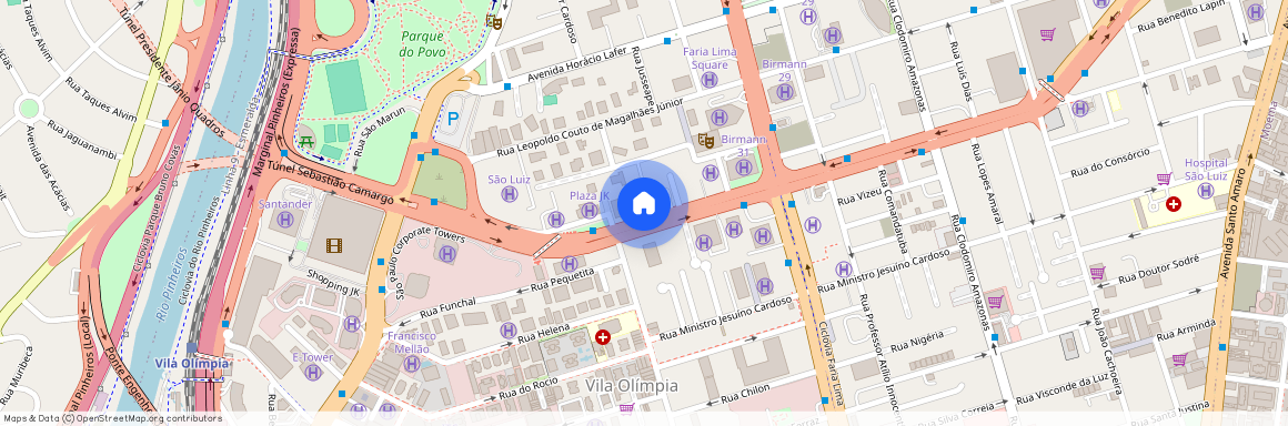 Avenida Presidente Juscelino Kubitschek, 1548 - Vila Olímpia, São Paulo - SP