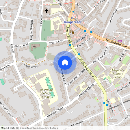 Hampstead, Ellerdale Road, NW3 6BA, London