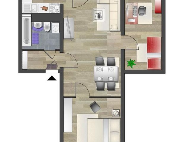 3-Raum-Wohnung und die Kita in unmittelbarer Nähe - Foto 1