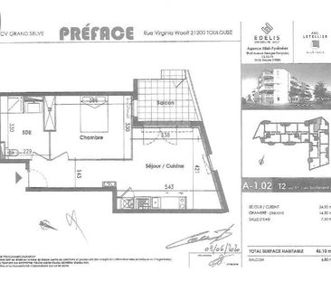 Location Appartement 2 pièces 46m² TOULOUSE 31200 - Photo 4