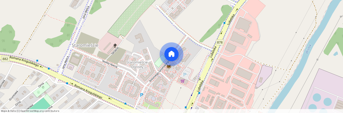 ul. Antoniego Gromskiego, Staromieście, Rzeszów, podkarpackie