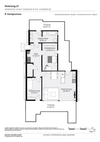 *** Bergblick *** Wunderschöne Dachterrassen-Wohnung mit Südausrichtung *** - Foto 3