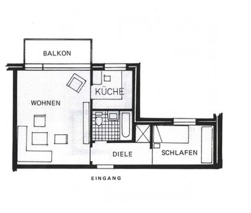 2-Zimmer-Wohnung Anfragestopp - Foto 1