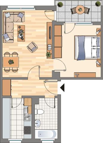 Demnächst frei! 2-Zimmer-Wohnung in Dortmund Holzen - Foto 5