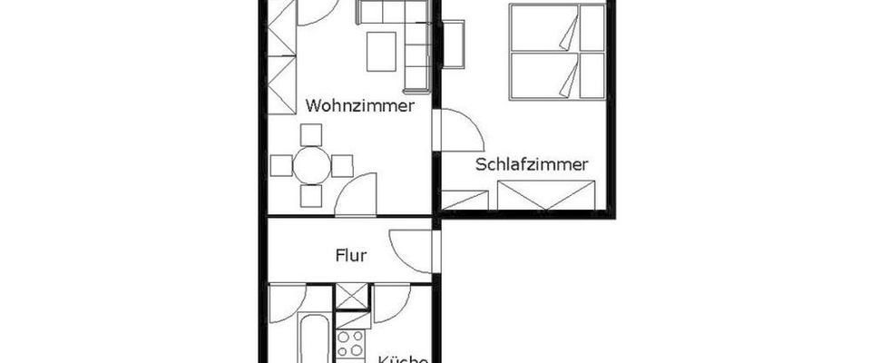 2-Raum-Wohnung in grüner Wohngebietslage - Foto 1