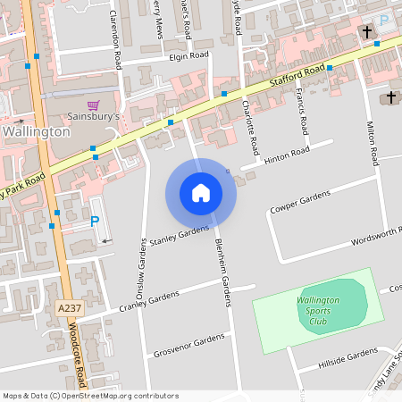 Blenheim Gardens, Wallington, SM6