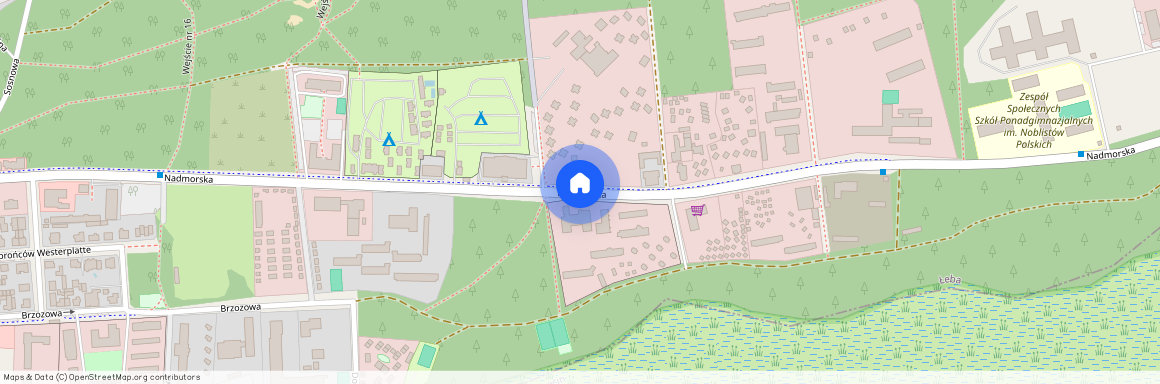 ul. Nadmorska, Łeba, lęborski, pomorskie