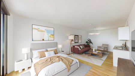 Spring Tower Vibes – Helles 2-Zimmer-Apartment mit Loggia mitten in der EuropaCity - Foto 3