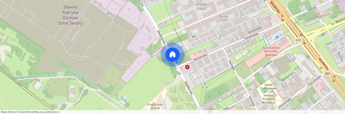 ul. Myśliborska, Żerań, Białołęka, Warszawa, mazowieckie